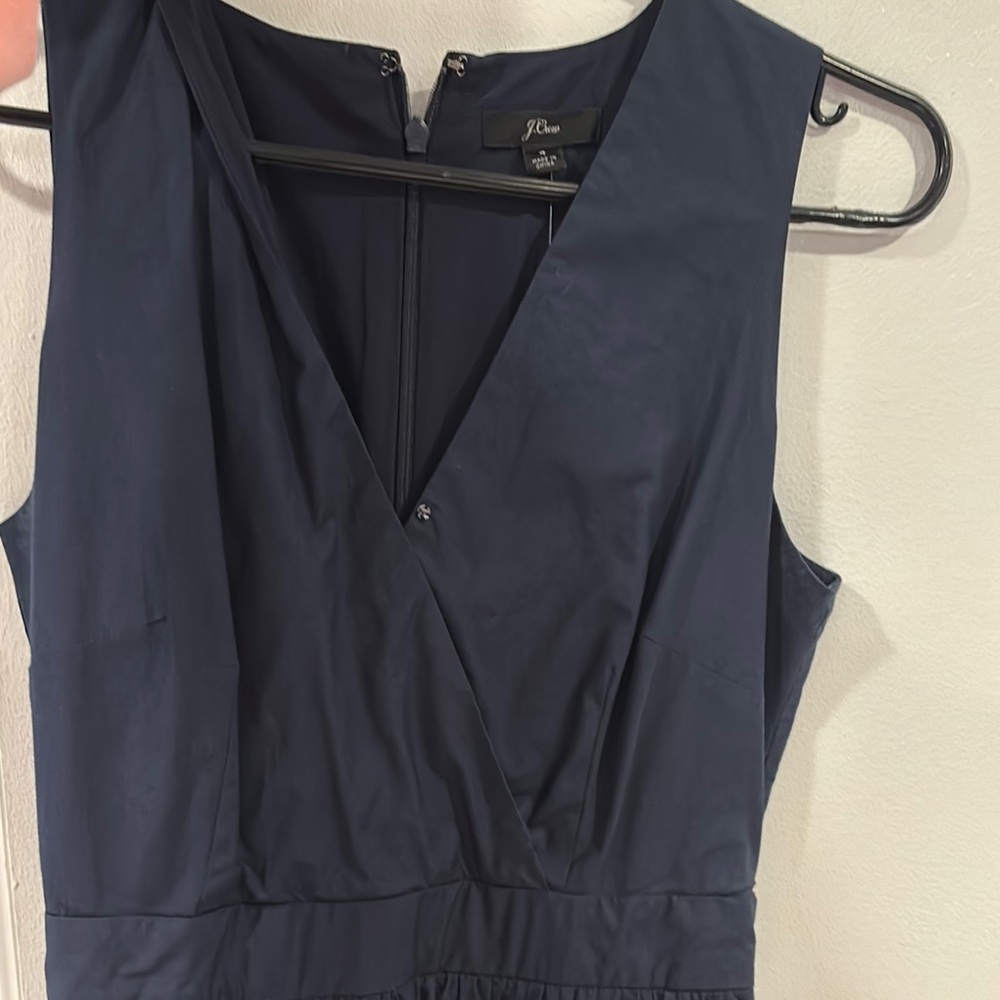 J. Crew Navy V-Neck Dress